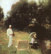 John Singer Sargent Dennis Miller Bunker Painting at Calcot Norge oil painting reproduction